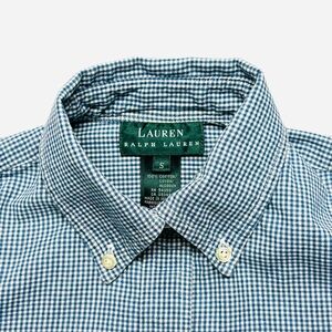 Lauren Ralph Lauren Blue and White Gingham Women's Shirt